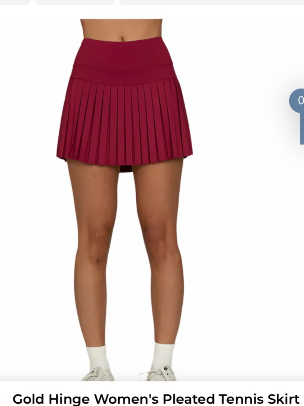 Goldhinge - Women's Pleated Tennis Skirt - Mulberry XL